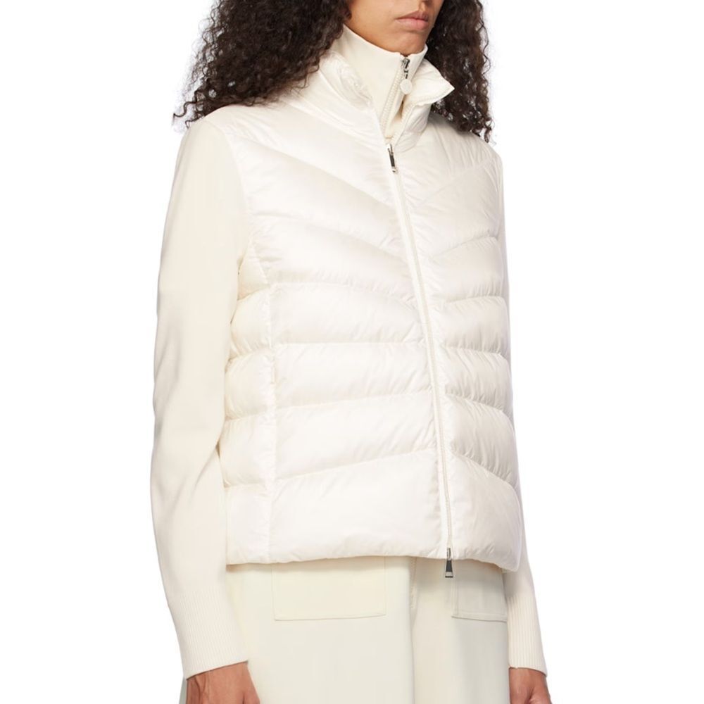 Women's White Puffer Jacket - Picture 2 of 3